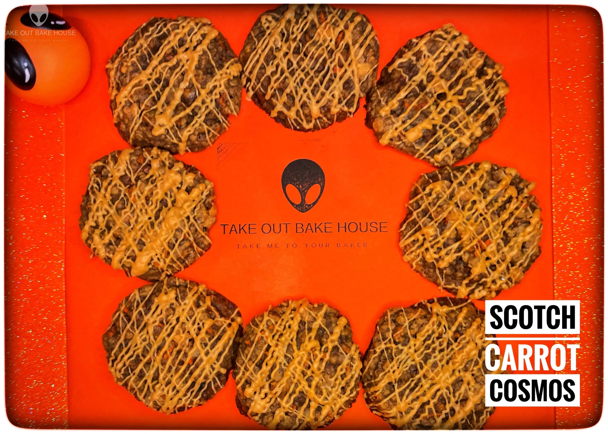 Scotch Carrot Cosmos Take Out Bake House